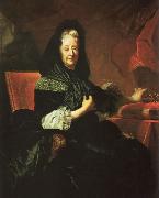 Hyacinthe Rigaud Marie d'Orleans, Duchess of Nemours oil on canvas